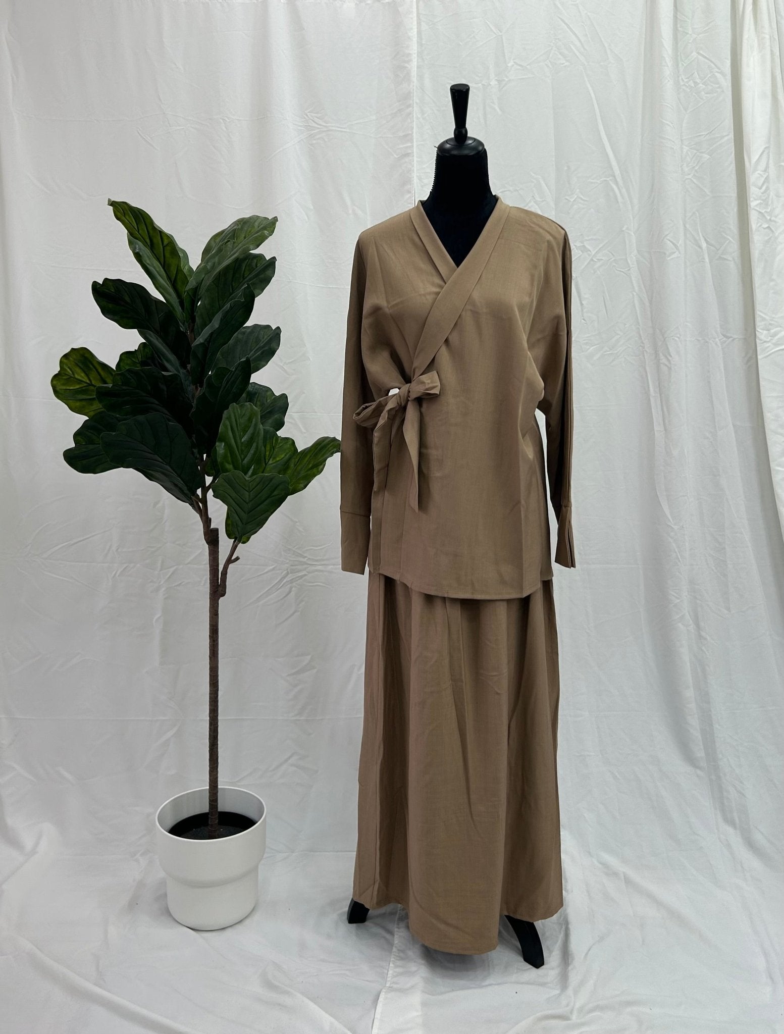 Wrap Skirt Coord Set - Faiza's Closet