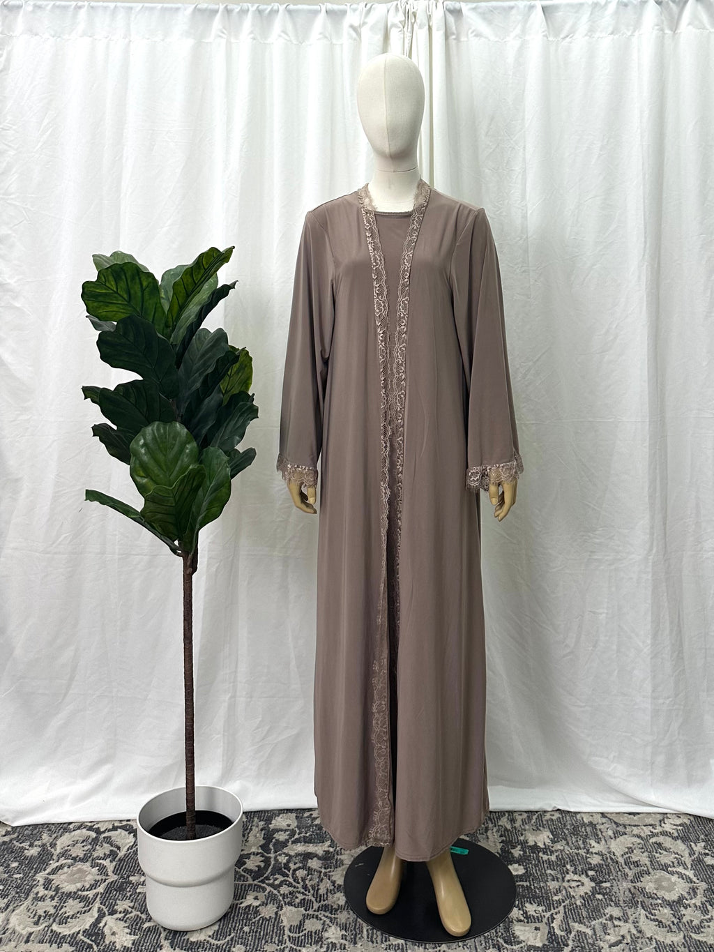 Lace Abaya - Faiza's Closet 