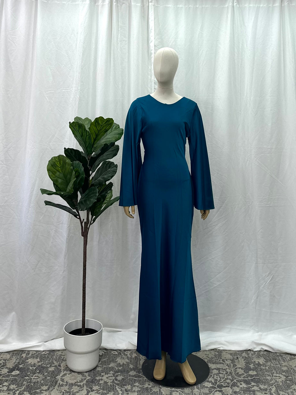 Satin Tie Back Dress