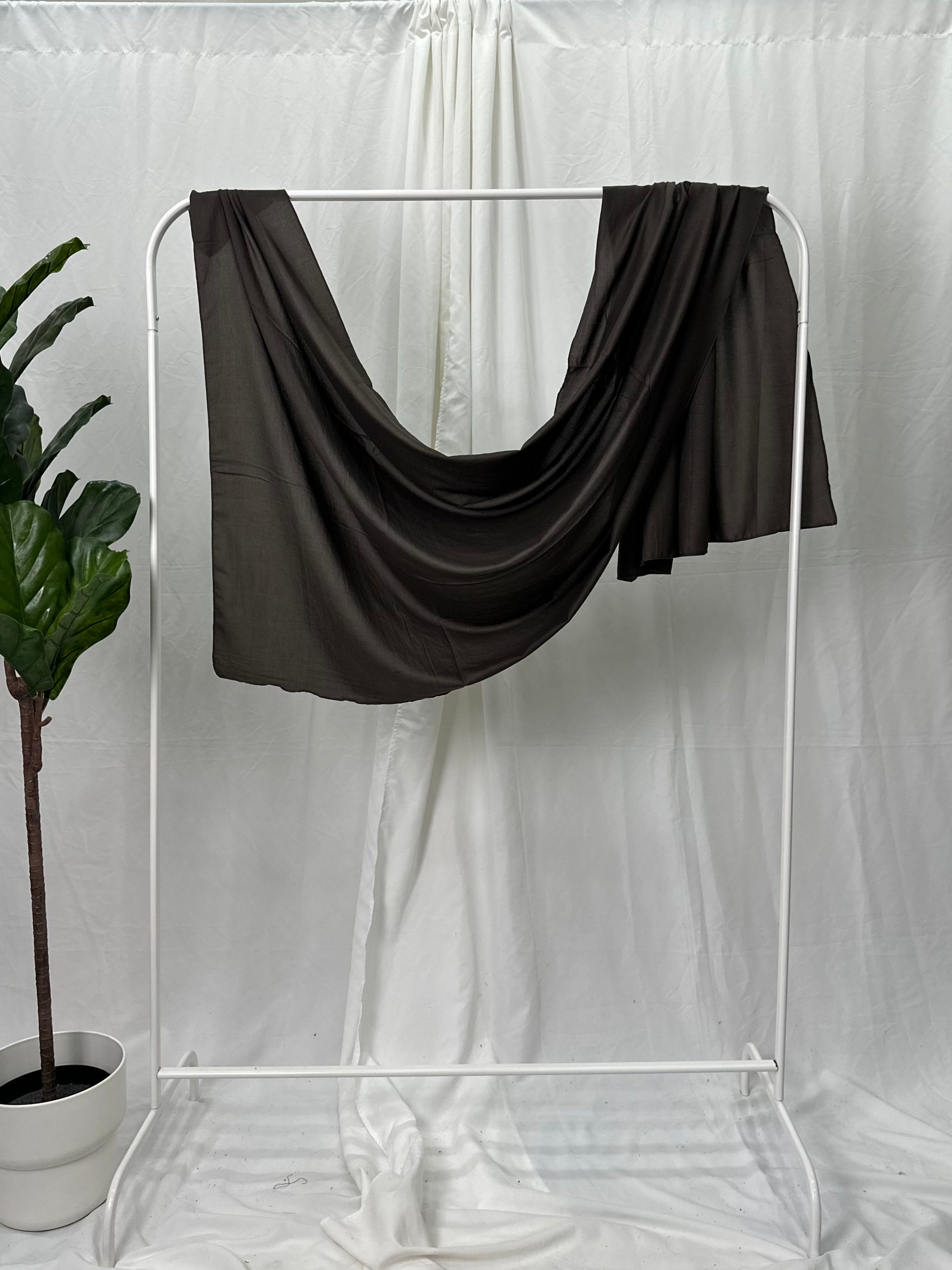 Espresso Brown Modal Hijab - Faiza's Closet 