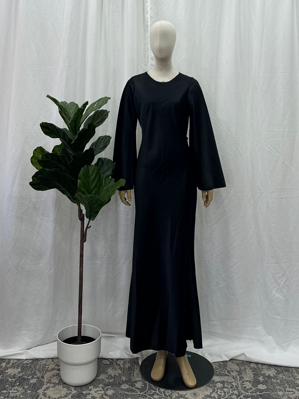 Satin Tie Back Dress
