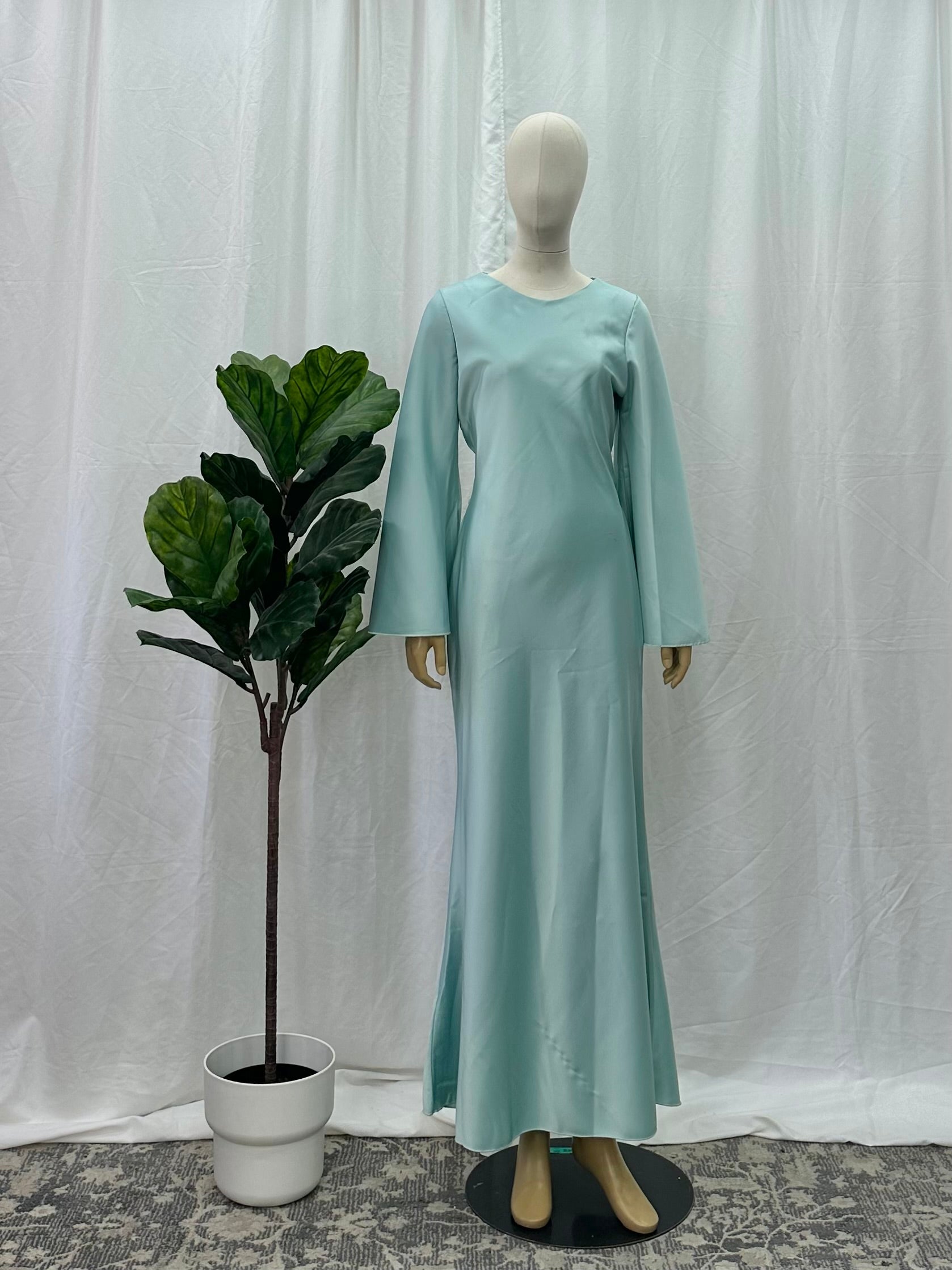 Satin Tie Back Dress
