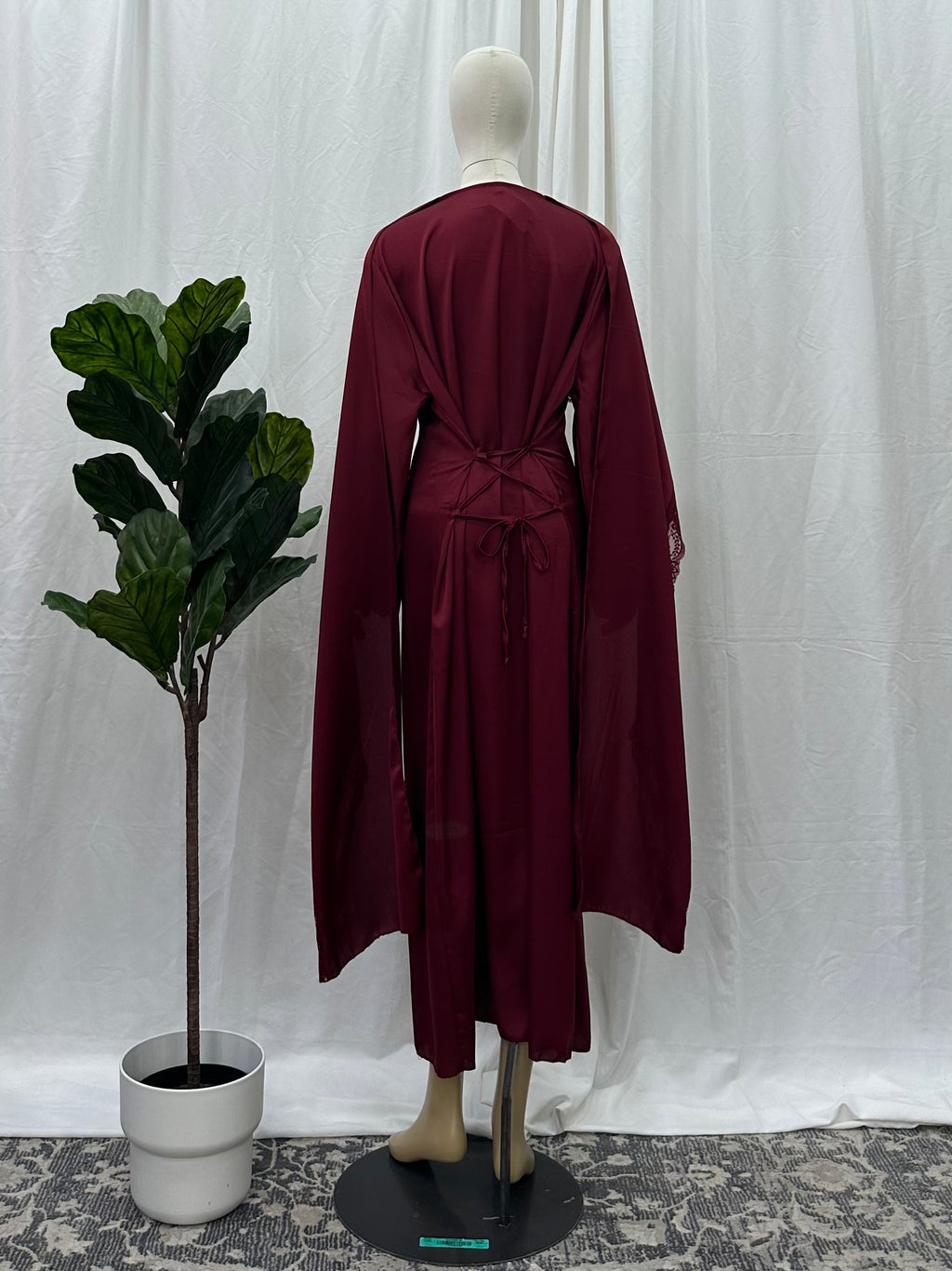Lace Cape Dress - Faiza's Closet 