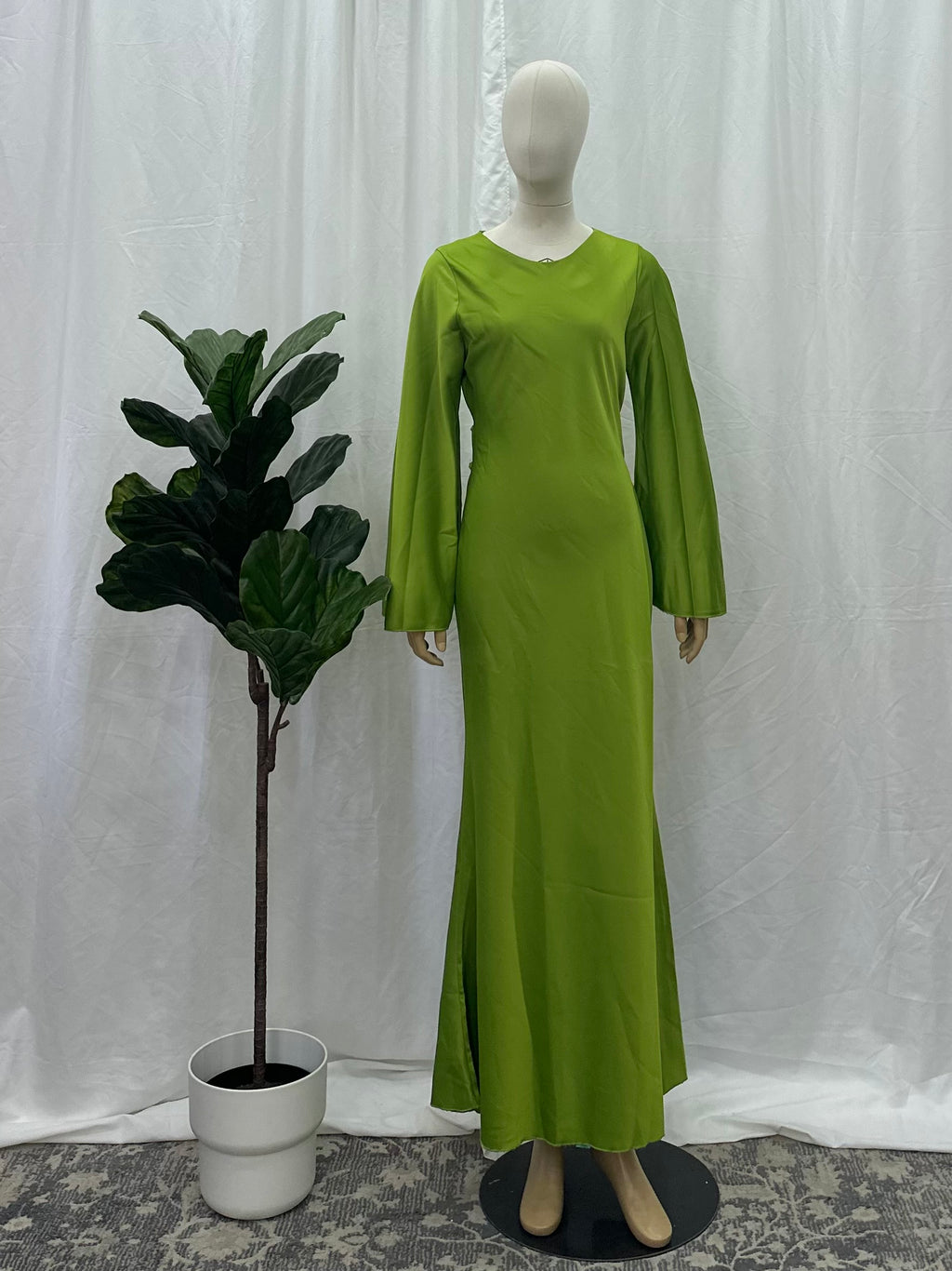 Satin Tie Back Dress
