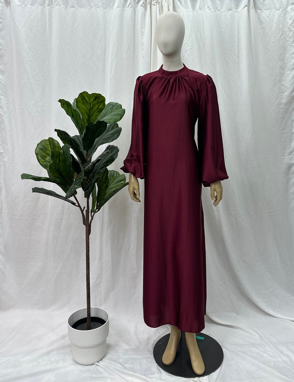 Satin Tie Back Dress - Faiza's Closet 