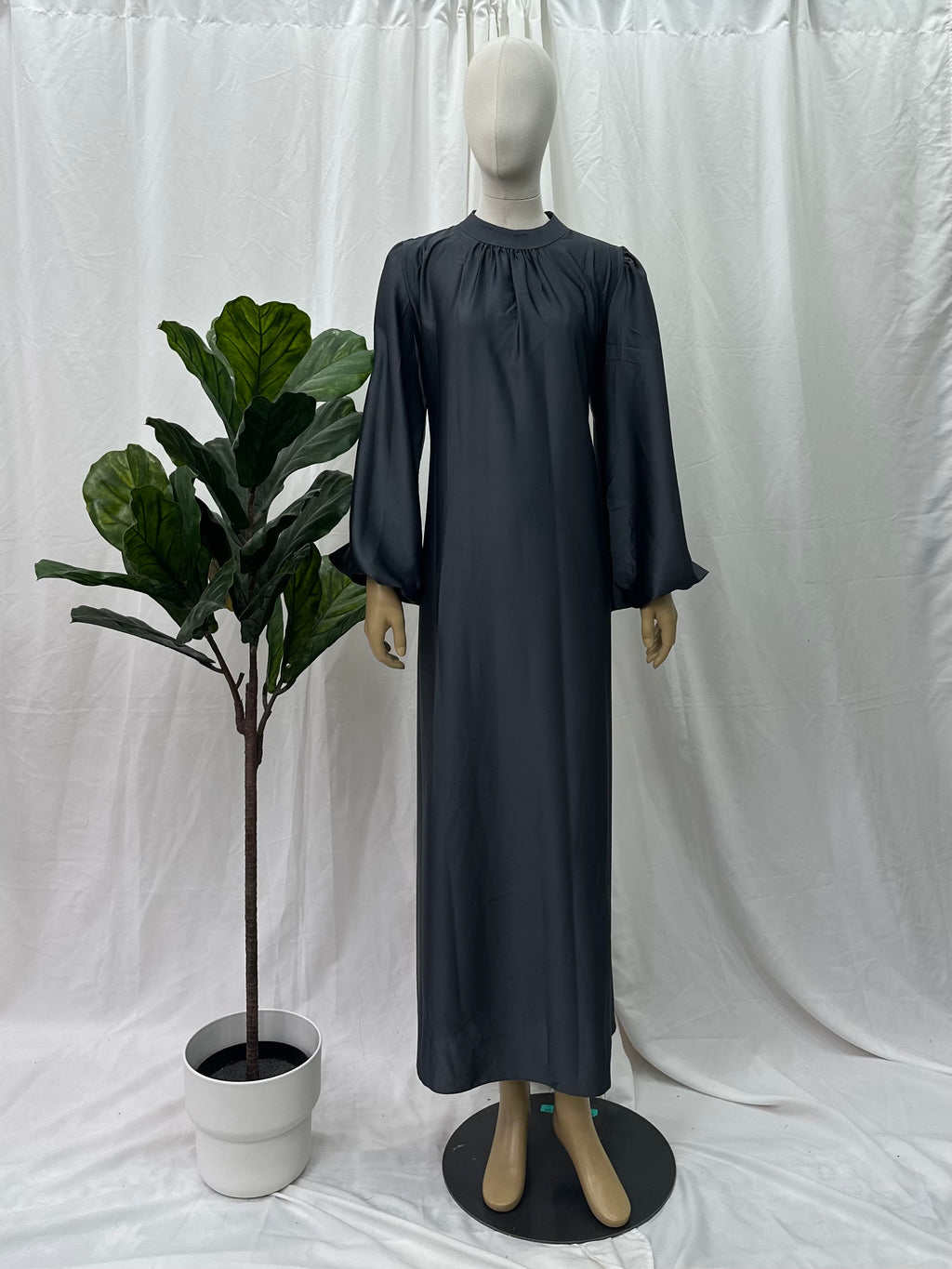 Satin Tie Back Dress - Faiza's Closet 