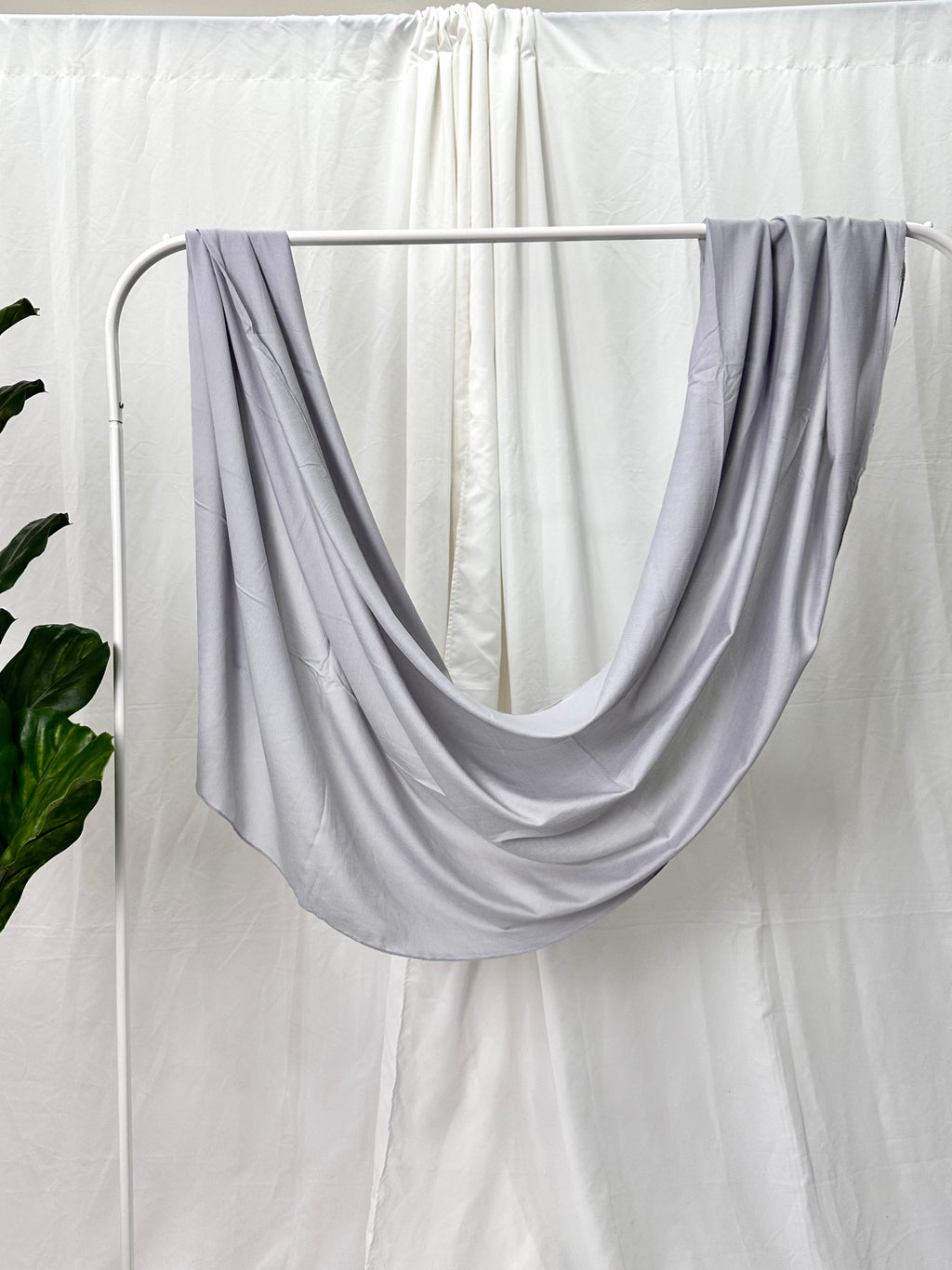 Light Grey Modal Hijab - Faiza's Closet 