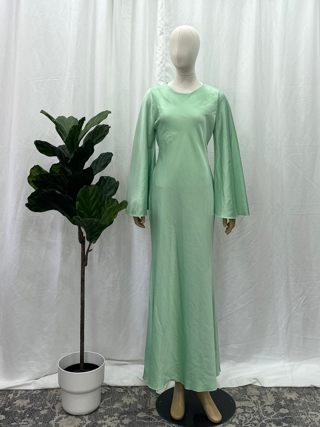 Satin Tie Back Dress