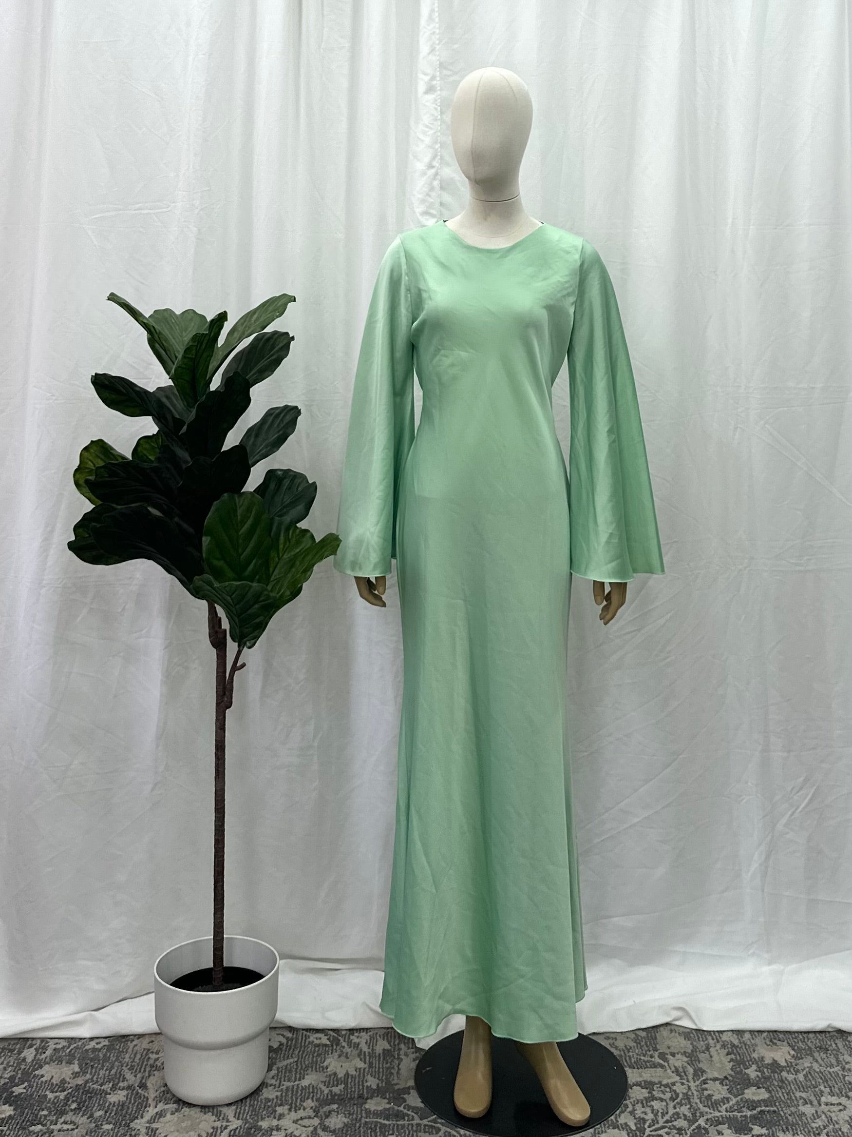 Satin Tie Back Dress