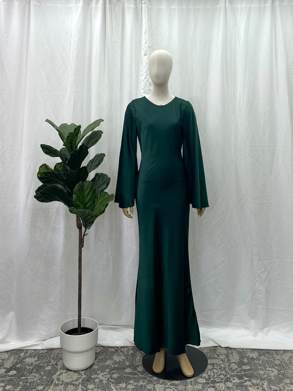 Satin Tie Back Dress