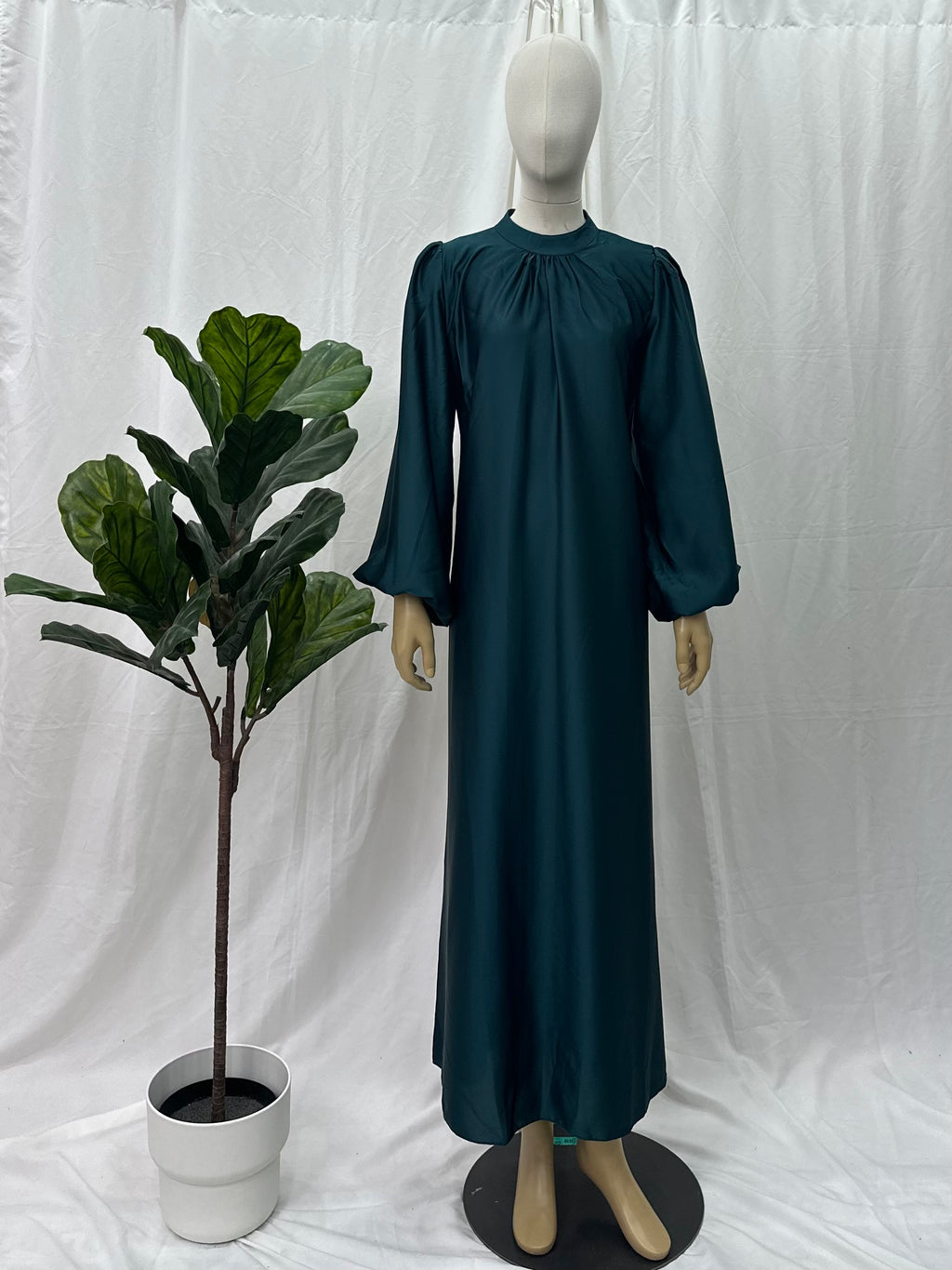 Satin Tie Back Dress - Faiza's Closet 
