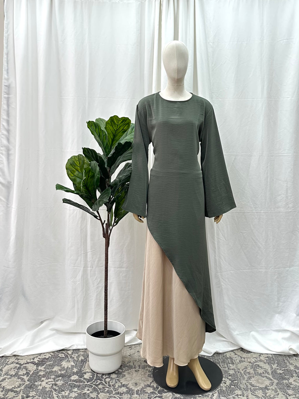 Asymmetrical Skirt Coord