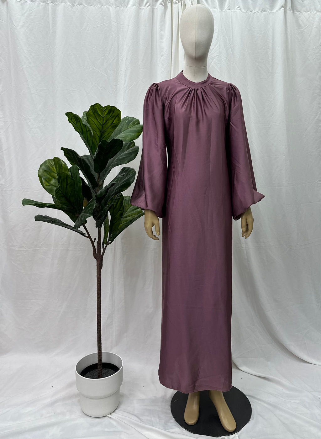 Satin Tie Back Dress - Faiza's Closet 