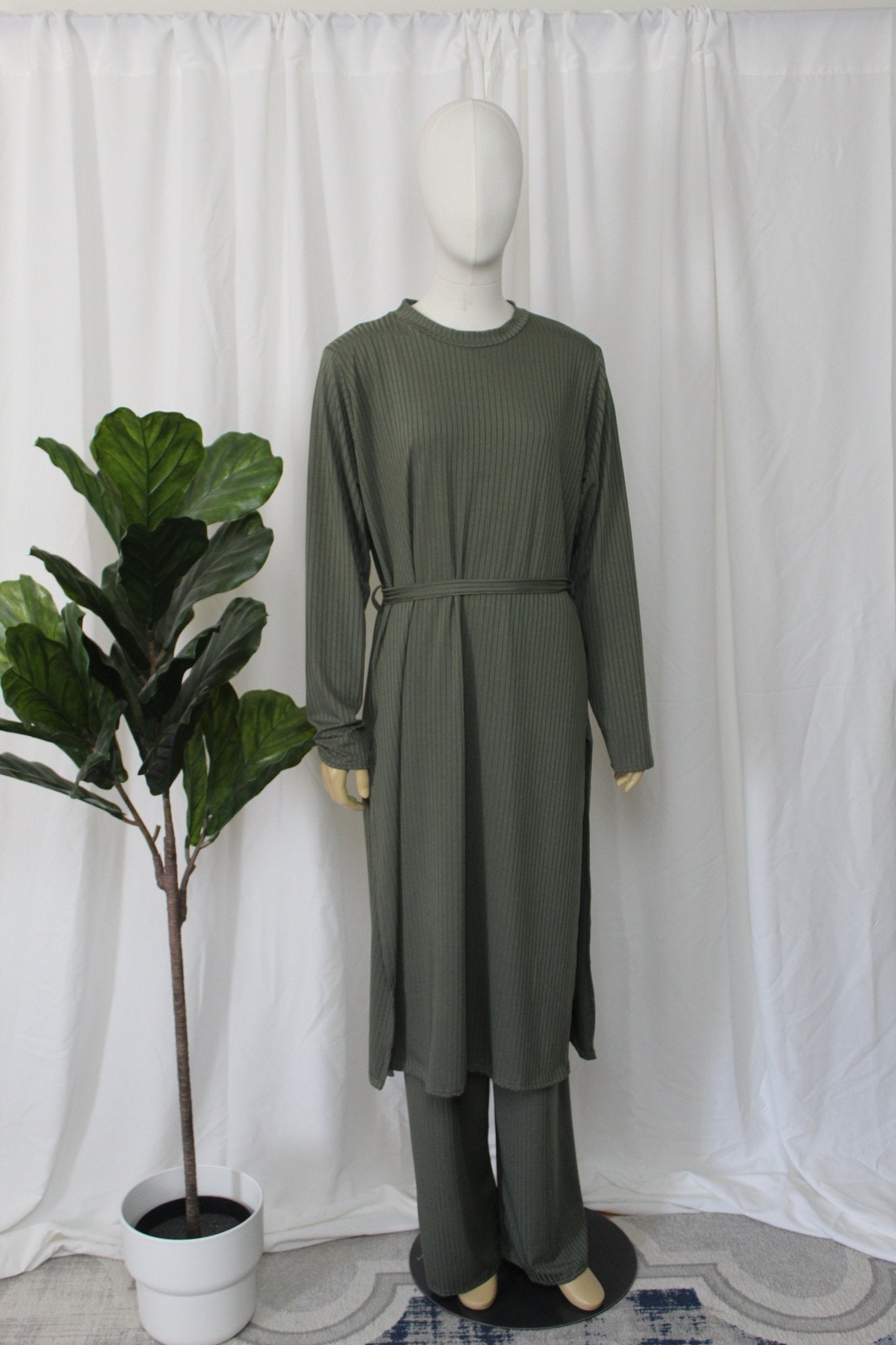 Ribbed Maxi Set - Faiza's Closet 