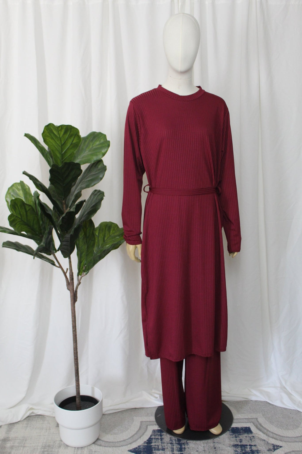 Ribbed Maxi Set - Faiza's Closet 