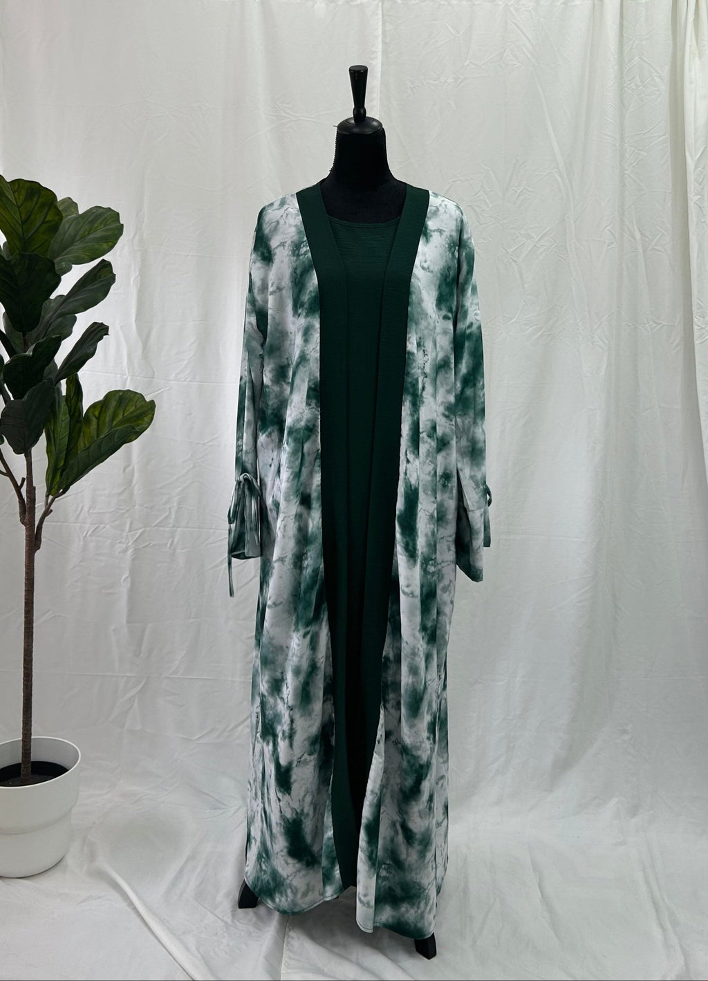 Marble Two Piece Abaya - Faiza's Closet 