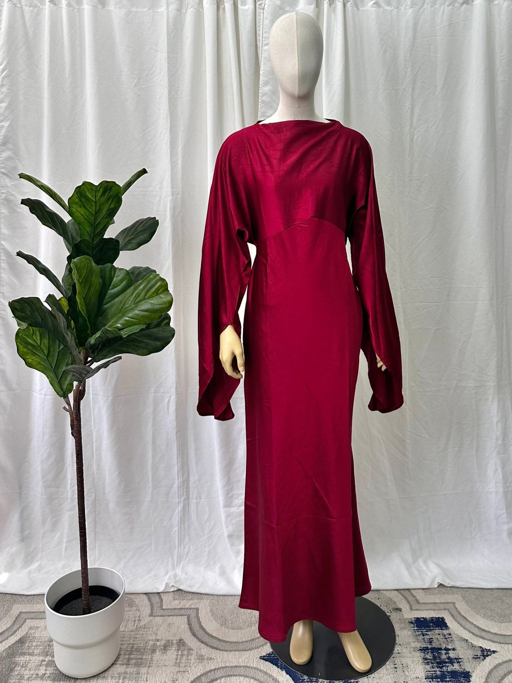 Satin Tie Back Dress