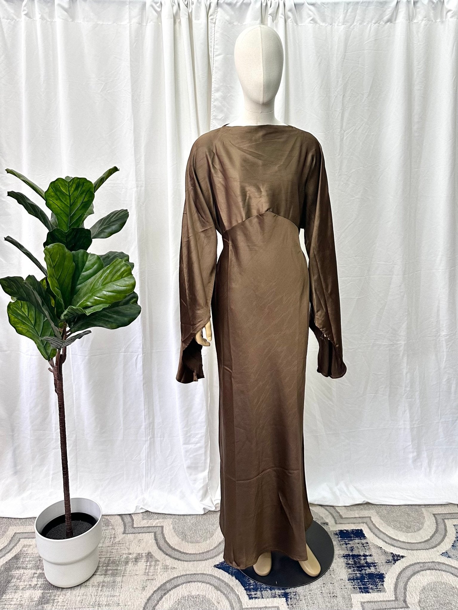 Satin Tie Back Dress