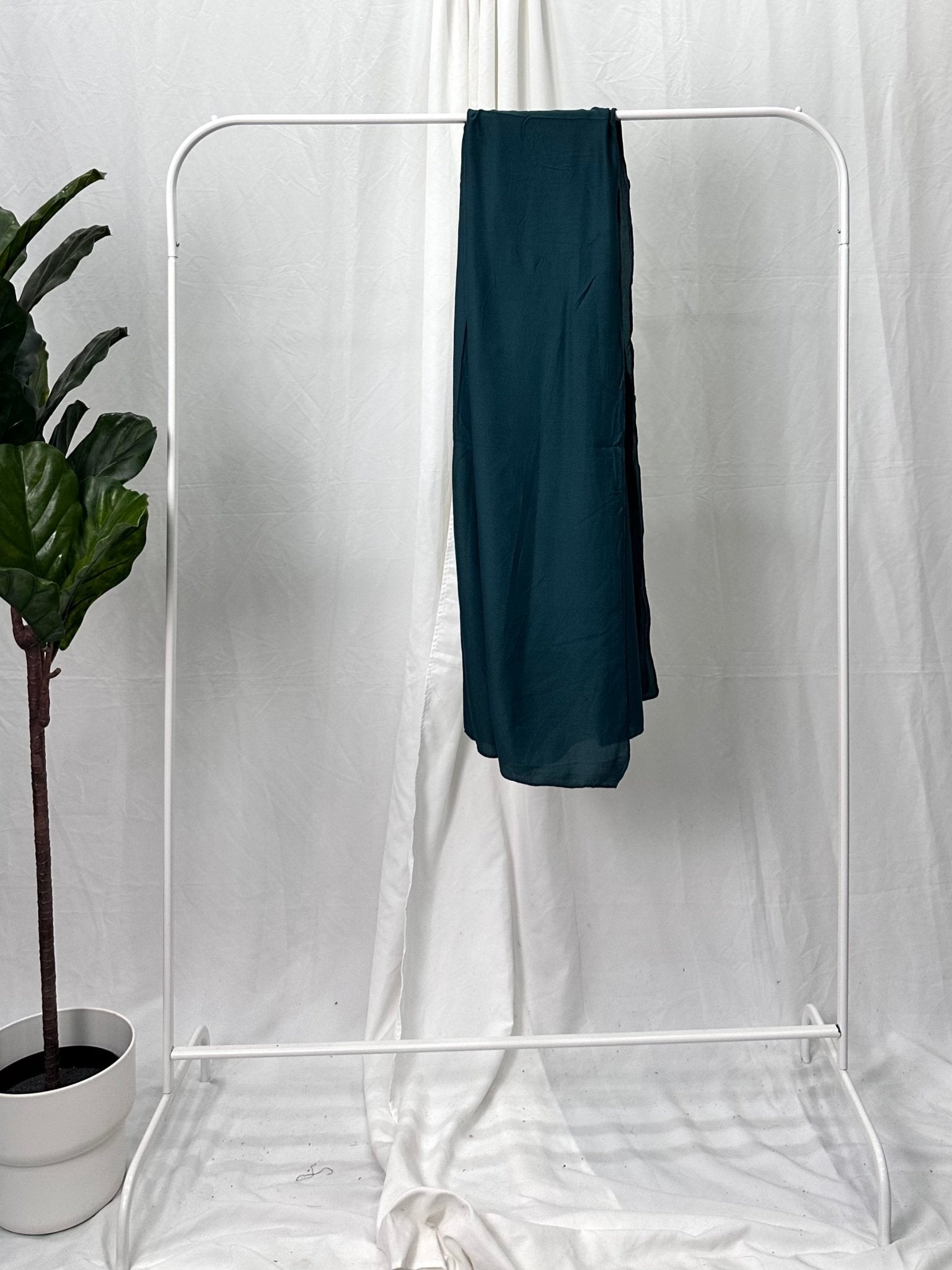 Emerald Teal Modal Hijab - Faiza's Closet 