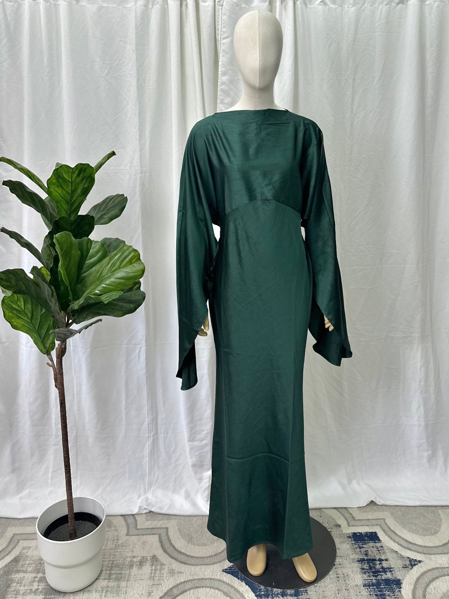 Satin Tie Back Dress