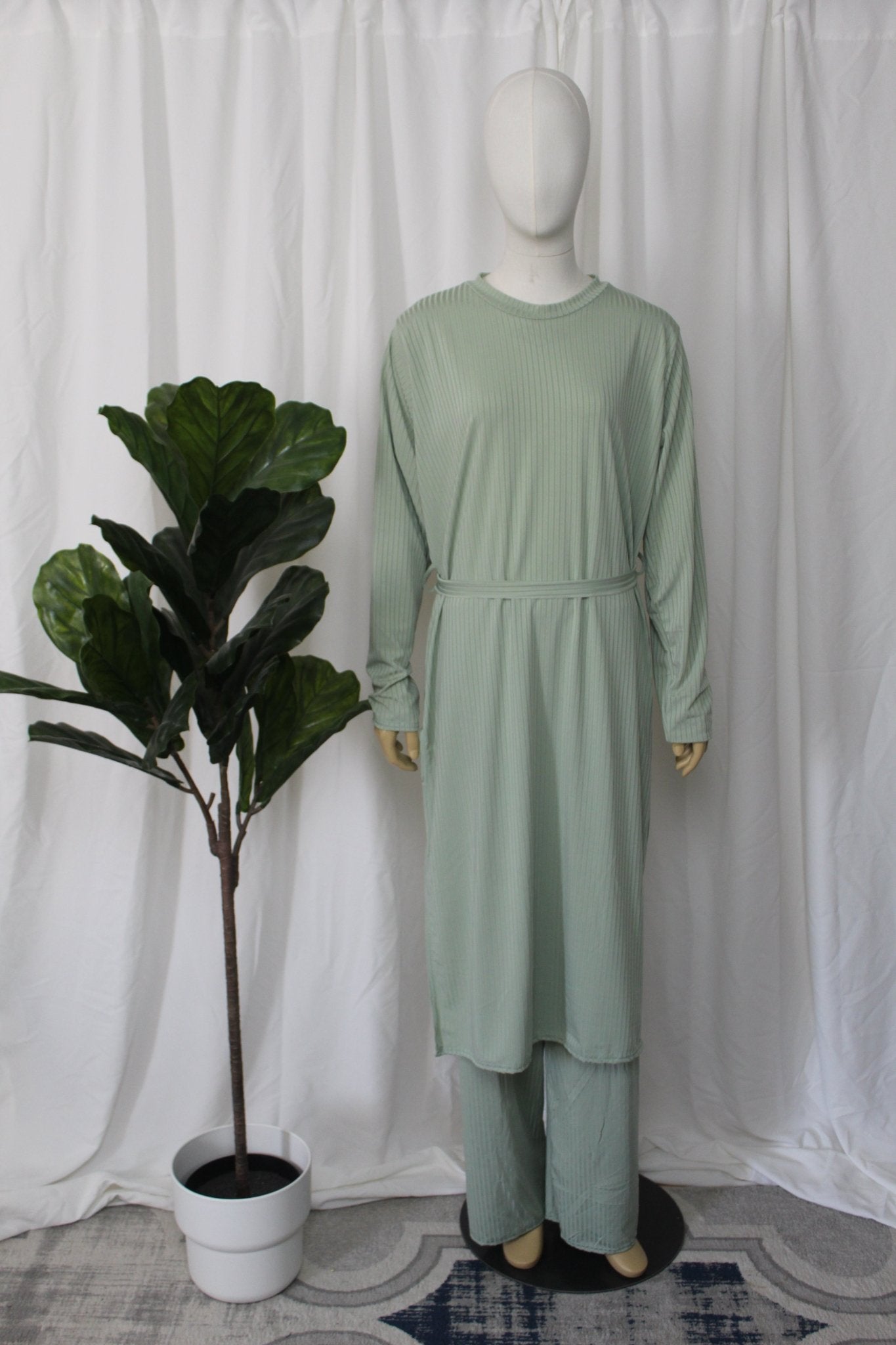 Ribbed Maxi Set - Faiza's Closet 