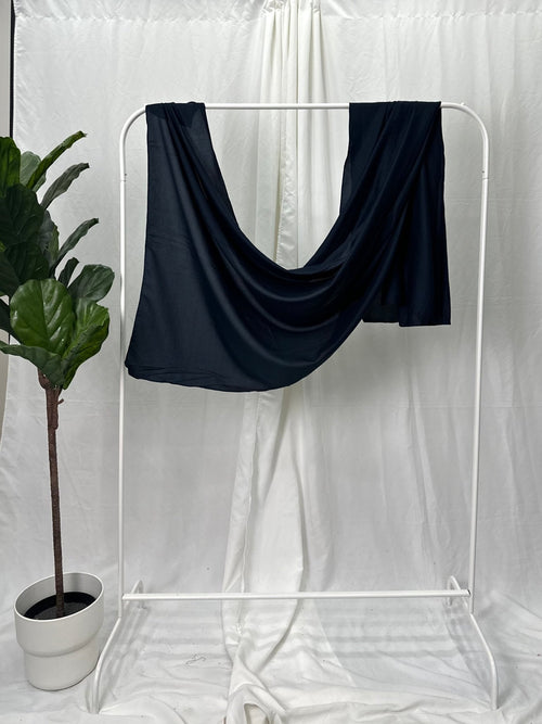 Navy Modal Hijab - Faiza's Closet 