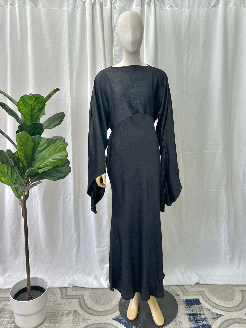 Satin Tie Back Dress