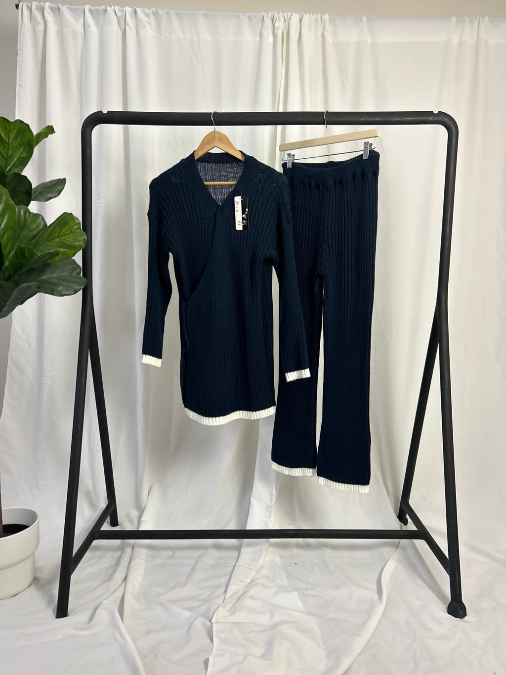 Wrap Knit Coord Set - Faiza's Closet 