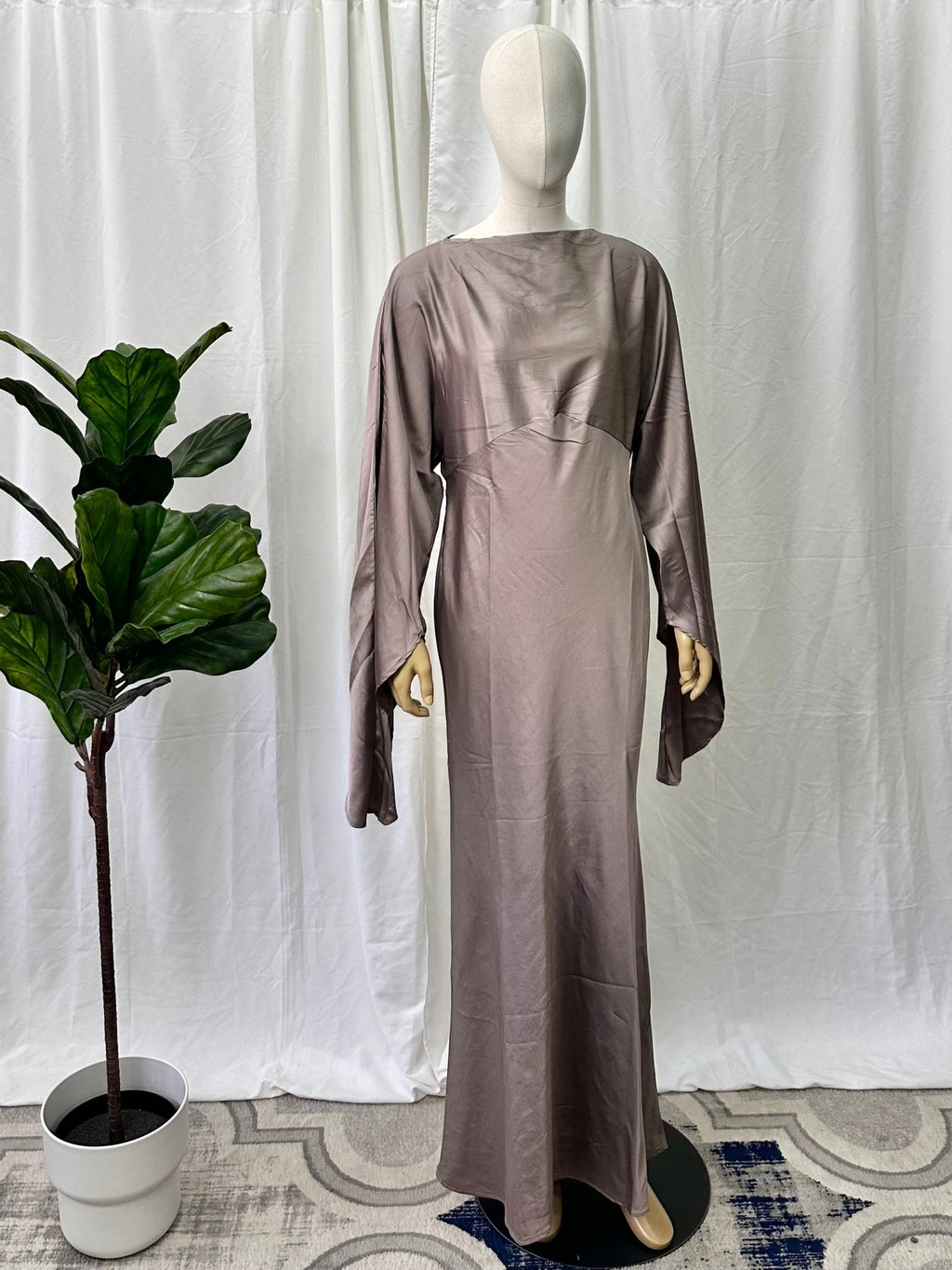 Satin Tie Back Dress