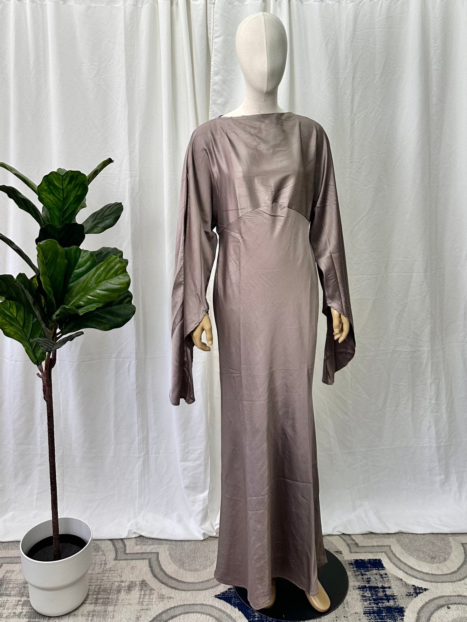 Satin Tie Back Dress