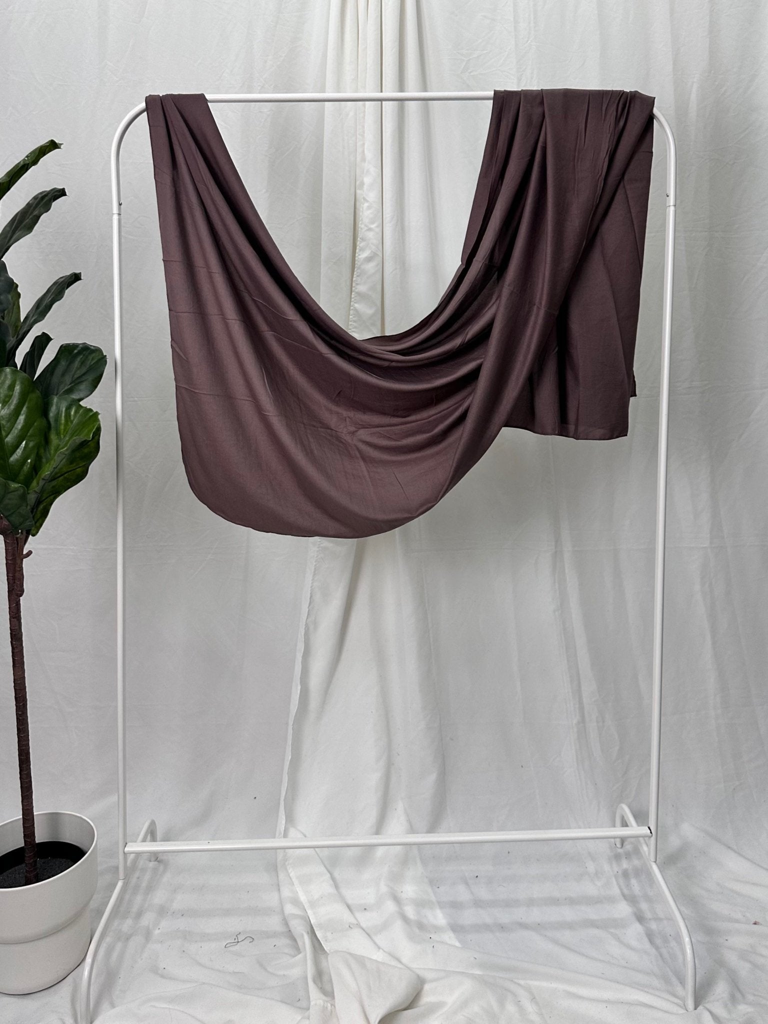Mocha Plum Modal Hijab - Faiza's Closet 