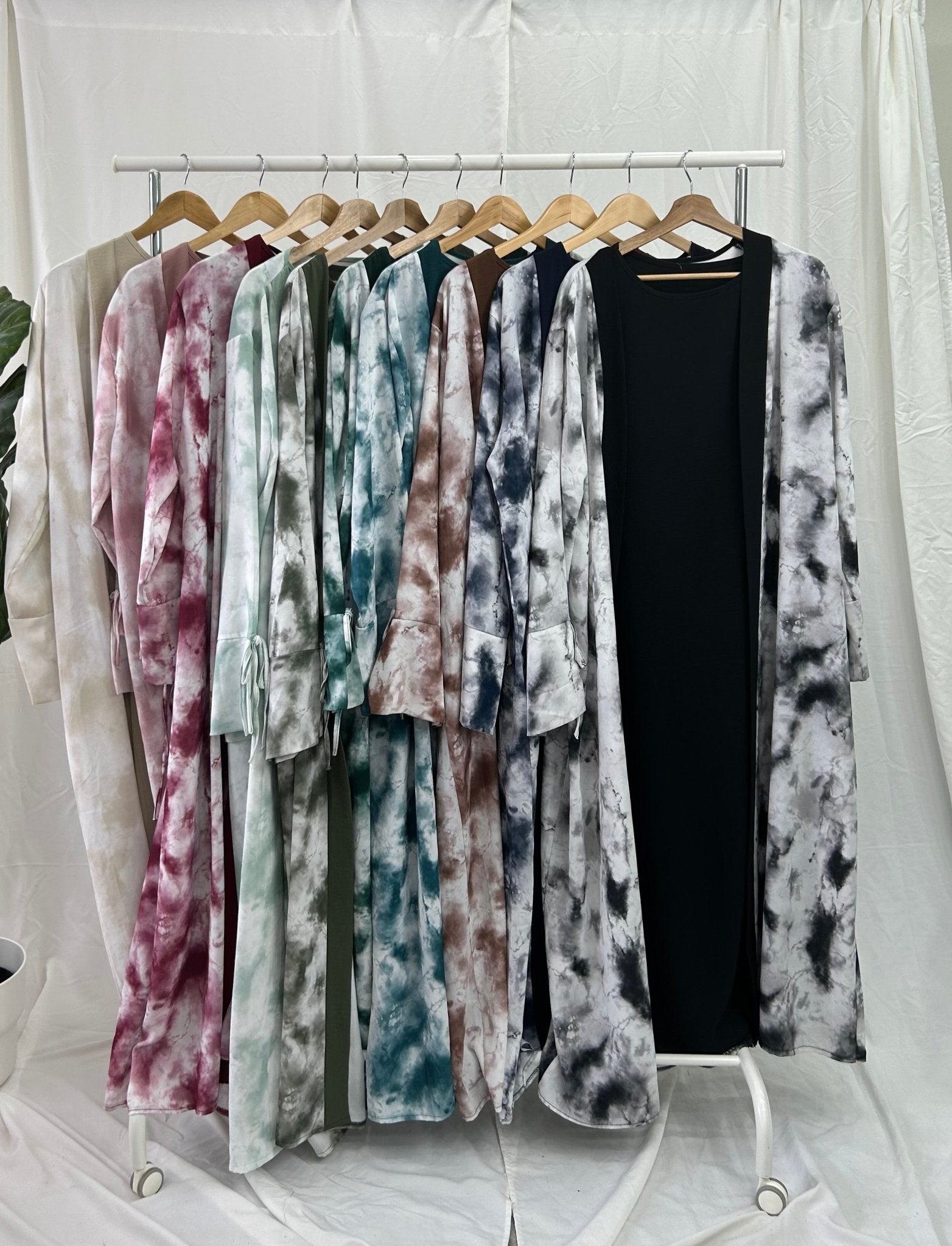 Marble Two Piece Abaya - Faiza's Closet 